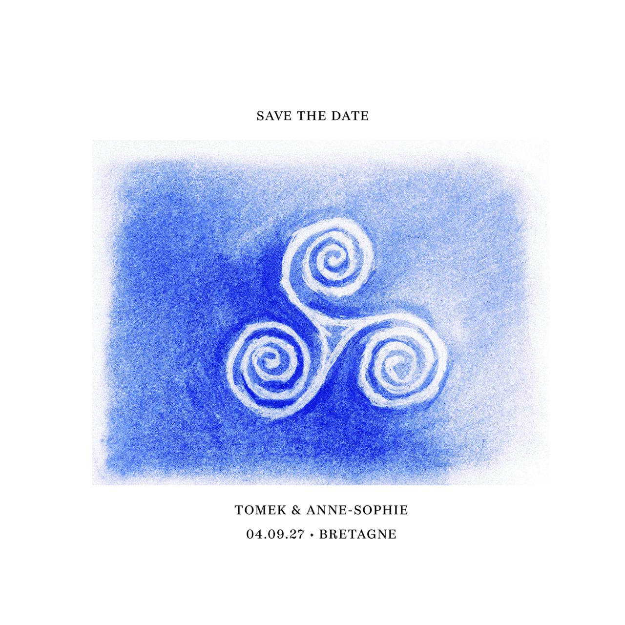 Save the Date — Tomek & Anne-Sophie, 04.09.27, Bretagne